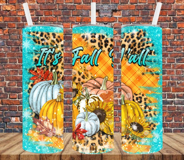 It's Fall Y'all - Tumbler Wrap Sublimation Transfers