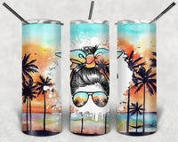 Beach Lady - Tumbler Wrap Vinyl Transfers