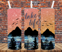 Lake Life - Tumbler Wrap - Sublimation Transfers