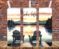 Lake Life - Tumbler Wrap - Sublimation Transfers