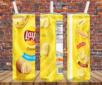 Potato Chips Snacks - Tumbler Wrap Sublimation Transfers