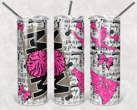 Cheer Mom - Tumbler Wrap Vinyl Transfers