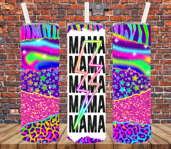 Colorful Mama - Tumbler Wrap Sublimation Transfers