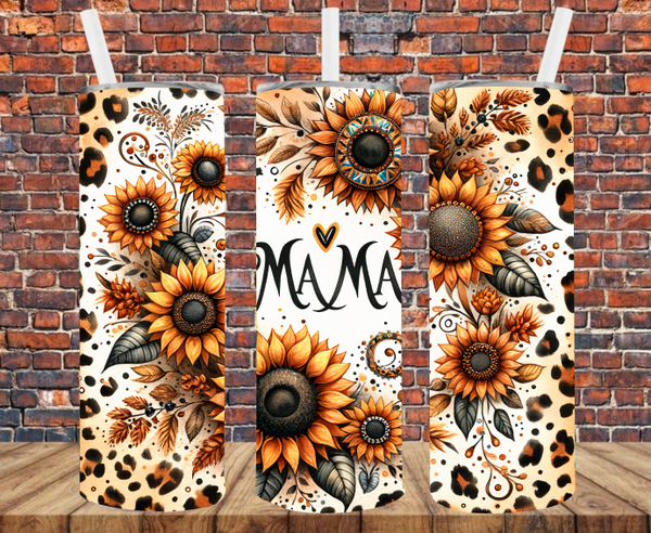 Mama Sunflowers - Tumbler Wrap - Sublimation Transfers