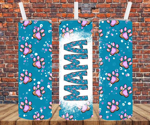 Mama Paw Prints - Tumbler Wrap - Sublimation Transfers