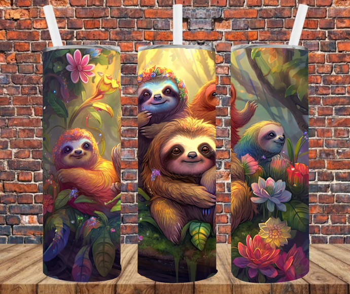 Sloths - Tumbler Wrap - Sublimation Transfers – Crafty Bucks