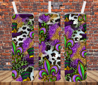 Mardi Gras - Tumbler Wrap Sublimation Transfers