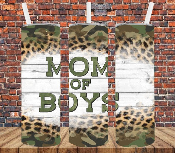 Mom of Boys - Tumbler Wrap Vinyl Transfers