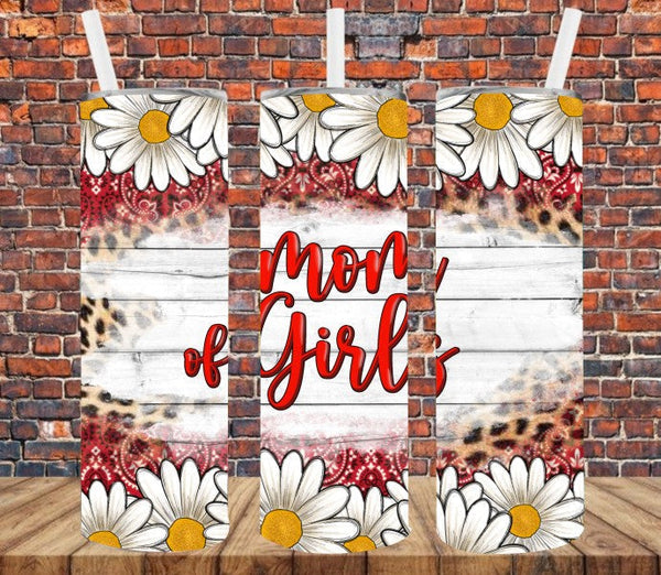 Mom of Girls - Tumbler Wrap Vinyl Transfers