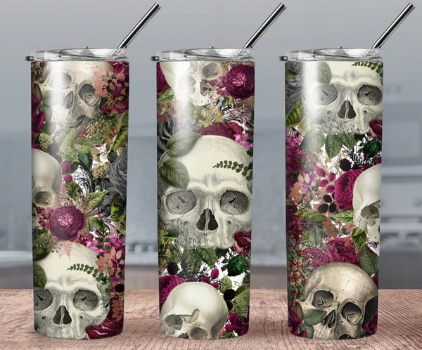 Sugar Skulls - Tumbler Wrap Vinyl Transfers