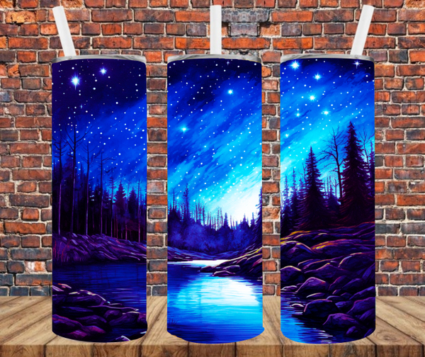 Night Sky - Tumbler Wrap - Sublimation Transfers