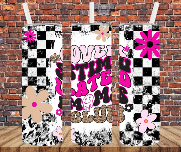 Overstimulated Mom's Club - Tumbler Wrap - Sublimation Transfers
