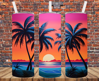 Beach Scene - Tumbler Wrap - Sublimation Transfers