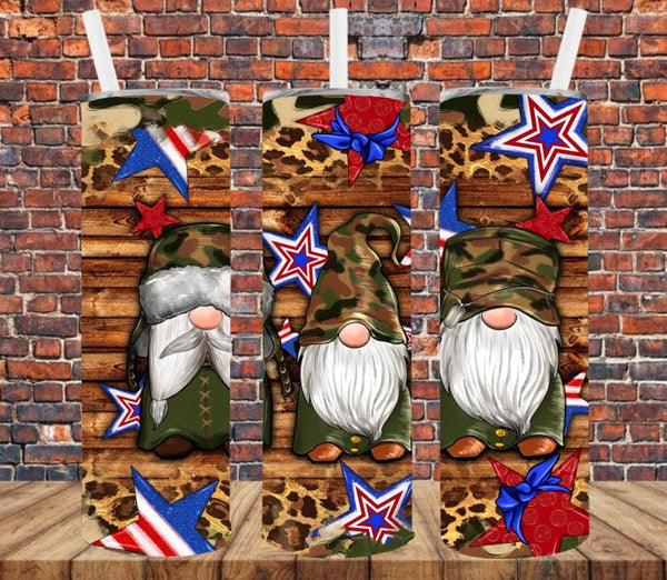 Patriotic Gnomes - Tumbler Wrap Vinyl Transfers