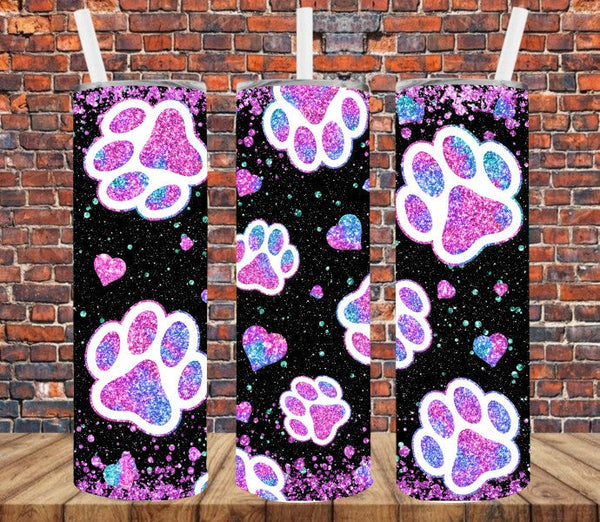 Pet Paw Print - Tumbler Wrap Sublimation Transfers