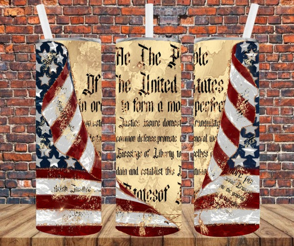We The People - Tumbler Wrap Sublimation Transfers