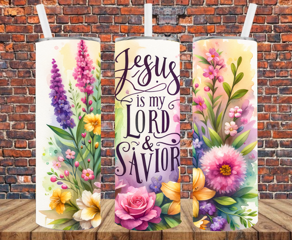 Jesus Is My Lord & Savior - Tumbler Wrap - Sublimation Transfers