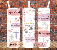 Bible Verses - Tumbler Wrap Sublimation Transfers