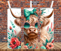 Sassy Country Cow - Tumbler Wrap - Sublimation Transfers