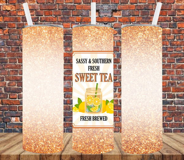 Southern Sassy Sweet Tea - Tumbler Wrap Vinyl Transfers