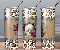 Sugar Skull - Tumbler Wrap Vinyl Transfers