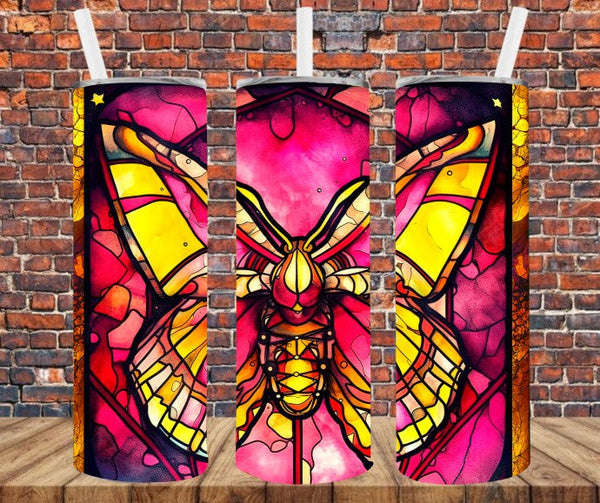 Stained Glass Butterfly - Tumbler Wrap Sublimation Transfers