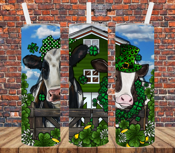 Lucky Cows - Tumbler Wrap Sublimation Transfers