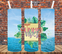 Summer Vibes - Tumbler Wrap Sublimation Transfers