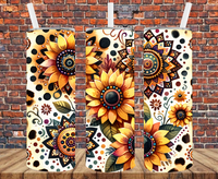 Sunflowers - Tumbler Wrap - Sublimation Transfers