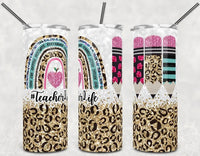 Teacher Life - Tumbler Wrap Vinyl Transfers