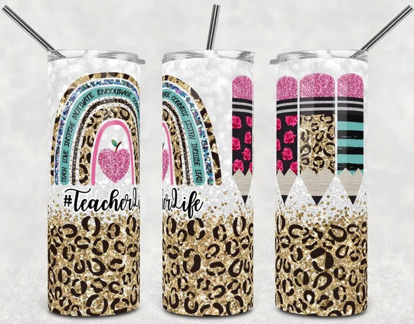 Teacher Life - Tumbler Wrap Vinyl Transfers