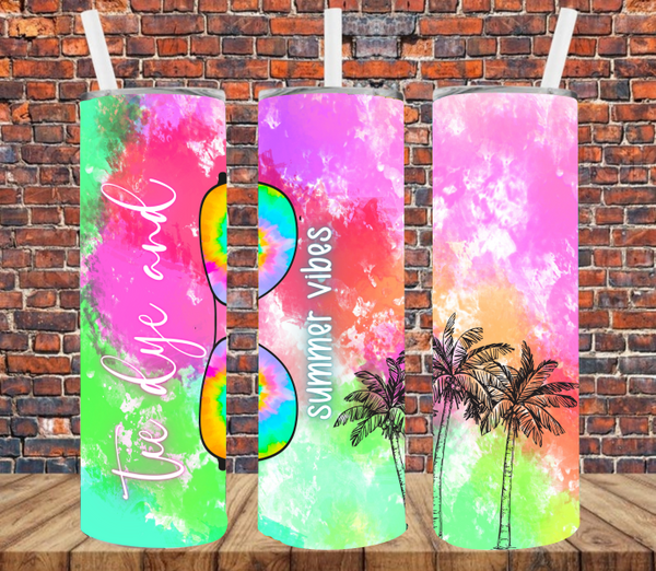 Summer Vibes - Tumbler Wrap Vinyl Transfers