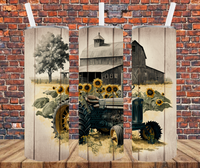 Tractor & Barn - Tumbler Wrap Sublimation Transfers