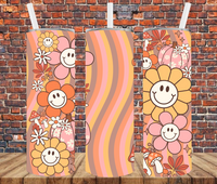 Groovy Daisy - Tumbler Wrap - Sublimation Transfers