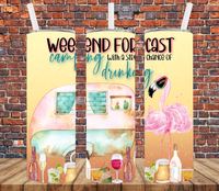 Weekend Forecast Camping - Tumbler Wrap Vinyl Transfers