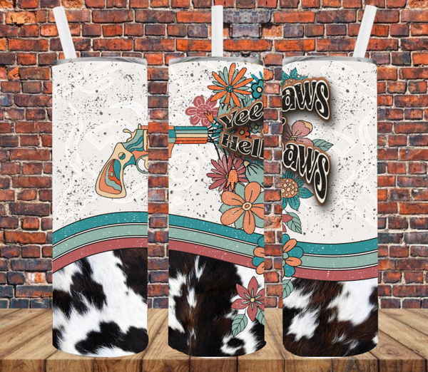 Yeehaws & Hellnaws - Tumbler Wrap Sublimation Transfers