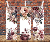 Roses Floral - Tumbler Wrap - Sublimation Transfers