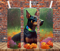 Doberman - Tumbler Wrap Sublimation Transfers